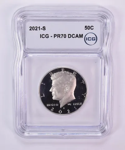 2021-S Kennedy Half Dollar PR70 DCAM ICG