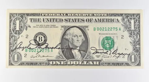 1981 $1 New York NY FRN Green Seal Courtesy Signature *9635