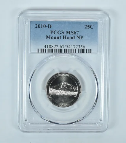2010-D Washington Quarter ATB Mount Hood MS67 PCGS