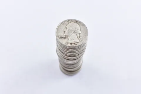 (40) 1950's-1964 Washington Quarter 90% Silver $10 Face ROLL