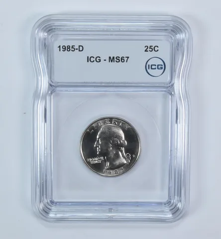 1985-D Washington Quarter MS67 ICG