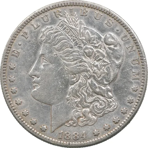 1884-S Morgan Silver Dollar a3552