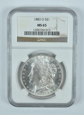 1883-O Morgan Silver Dollar MS65 NGC Brown Label