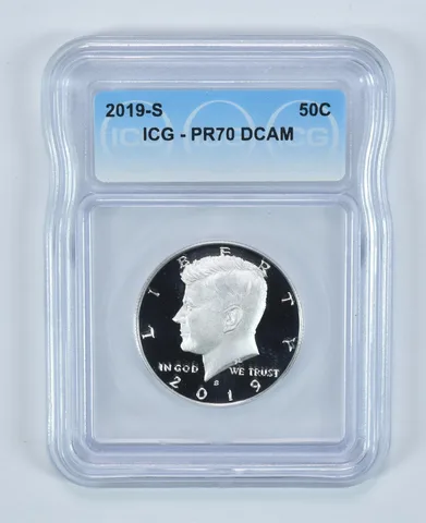 2019-S Kennedy Half Dollar Silver PR70 DCAM ICG