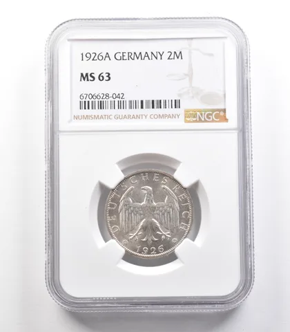 1926 A Germany 2 Marks MS63 NGC *2471