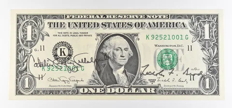 1988 A $1 Dallas TX FRN Green Seal Courtesy Signature *0924