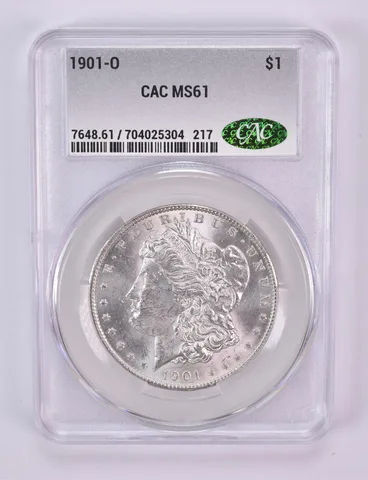 1901-O Morgan Silver Dollar MS61 CAC CACg