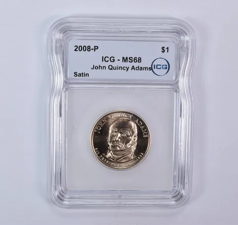 2008-P Presidential $1 John Quincy Adams SMS Satin MS68 ICG