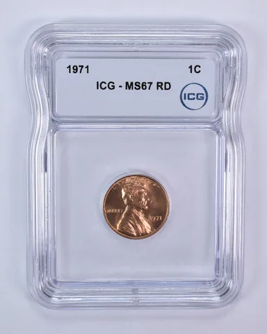 1971 Lincoln Memorial Cent MS67 RD ICG