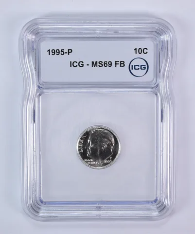 1995-P Roosevelt Dime MS69 FB ICG