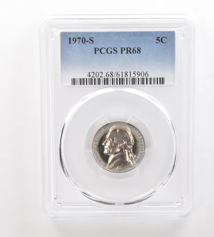 1970-S Jefferson Nickel PR68 PCGS Beautiful Tone *3204