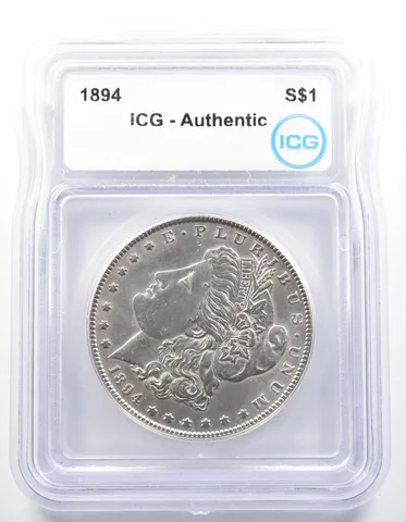 1894 Morgan Silver Dollar Authentic ICG a0320