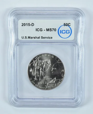2015-D US Marshal Service Commemorative Half Dollar MS70 ICG