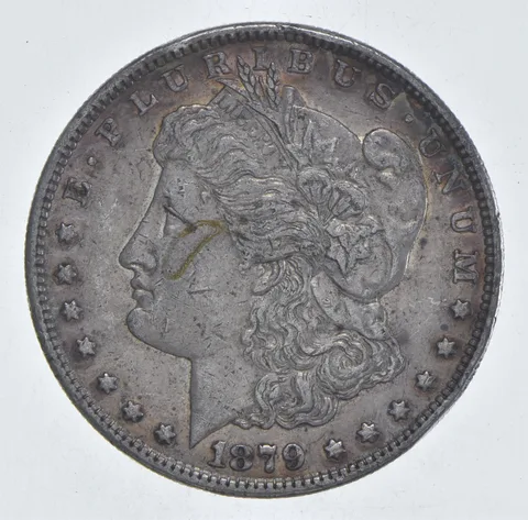 Better 1879-S Morgan Silver Dollar - 90% US Coin - Nice Coin *478