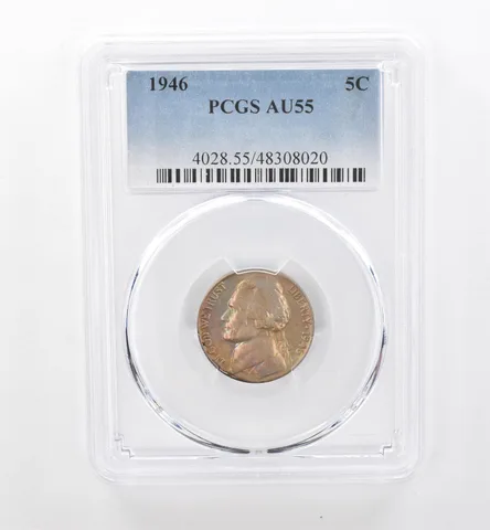 1946 Jefferson Nickel AU55 PCGS Beautiful Tone *1819