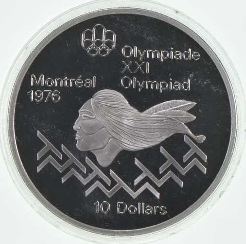 Random 1972-1976 Proof Canada 10 Dollar Olympic Commemorative Coin Silver .925
