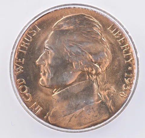 1938-D Jefferson Nickel MS67+ ICG Beautiful Tone *2144
