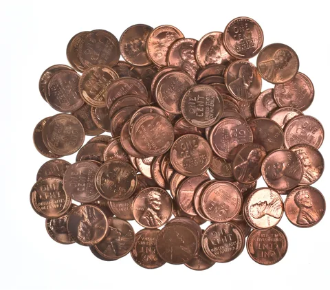 Lot Of (100) 1950-1958 Gem BU Red Lincoln Wheat Cent Lot Collection *545