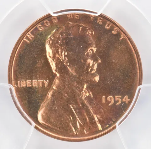 1954 Lincoln Wheat Cent PR64 RD PCGS Beautiful Tone *0970