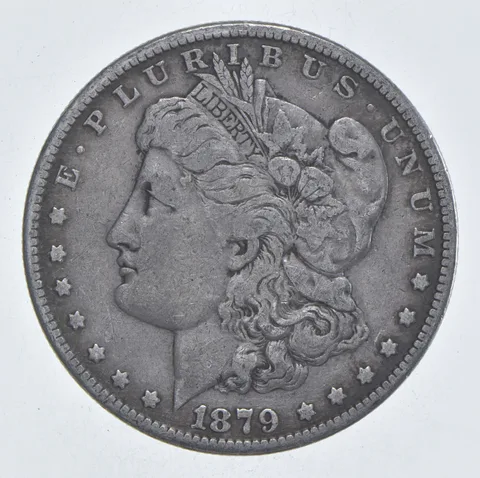 Early - 1879 Morgan Silver Dollar - 90% US Coin *062