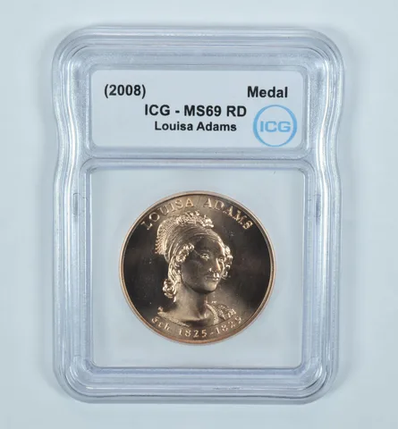 (2008) First Spouse Medal Louisa Adams MS69 RD ICG