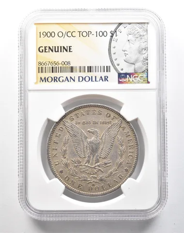 1900-O/CC Morgan Silver Dollar Top 100 Genuine NGC *3852