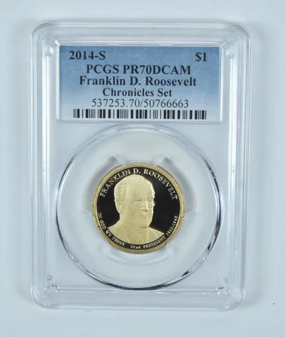 2014-S Presidential $1 Franklin Roosevelt Chronicles Set PR70 DCAM PCGS