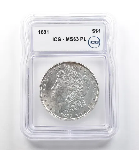 1881 Morgan Silver Dollar MS63 PL ICG *7480