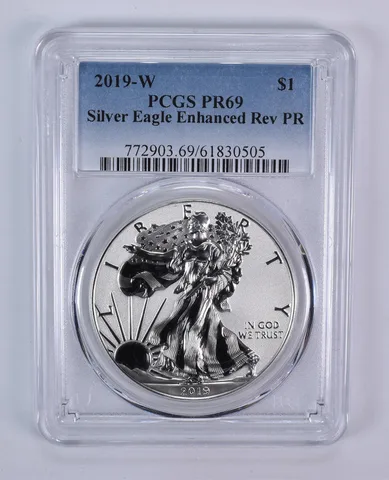 2019-W American Silver Eagle Enhanced Reverse Proof PR69 PCGS