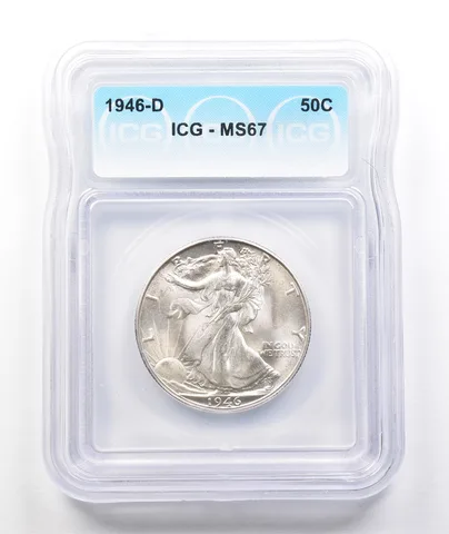 1946-D Walking Liberty Half Dollar MS67 ICG *2880