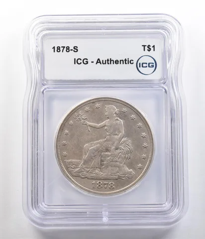 1878-S Seated Liberty Trade Dollar Authentic ICG *4729