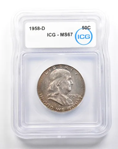 1958-D Franklin Half Dollar MS67 ICG *7410
