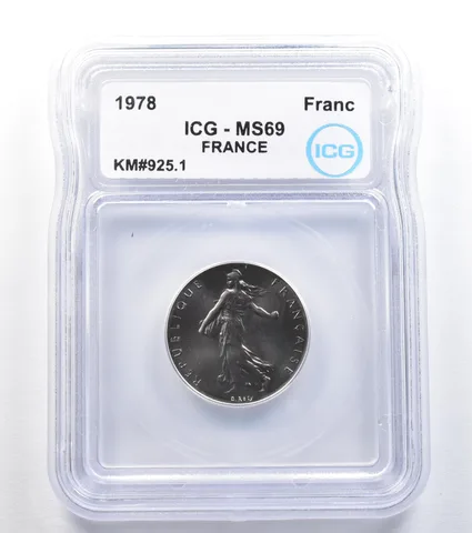 1978 France Franc KM#925.1 MS69 ICG a7935