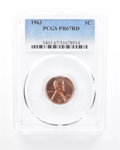 1963 Lincoln Memorial Cent PR67 RD PCGS Beautiful *5566