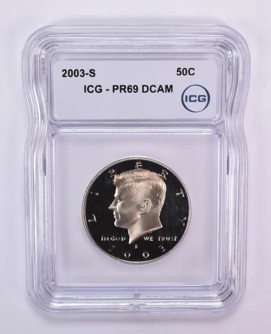 2003-S Kennedy Half Dollar PR69 DCAM ICG