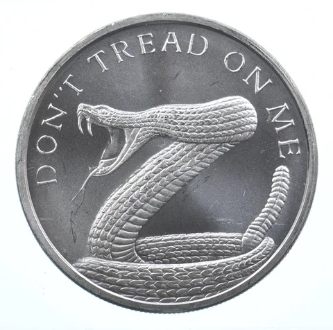 VINTAGE Art Bar/Round - Silver Shield 1 Oz. .999 Silver - One Troy Ounce *931