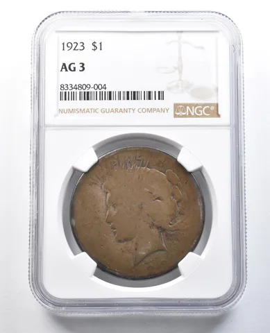 1923 Peace Silver Dollar AG3 NGC Lowball *8260