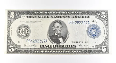 1914 $5 Cleveland OH FRN Large Note Blue Seal *2717