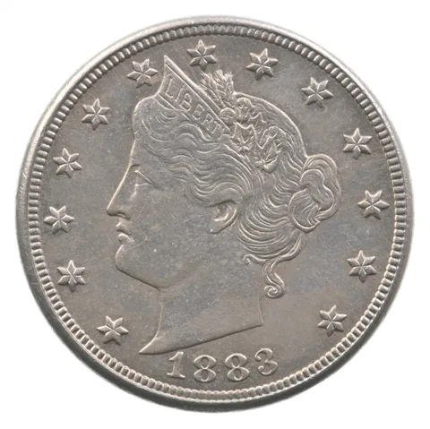 1883 Liberty V Nickel With Cents *9895