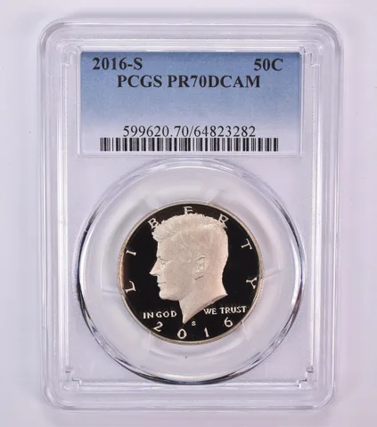 2016-S Kennedy Half Dollar PR70 DCAM PCGS Blue Label
