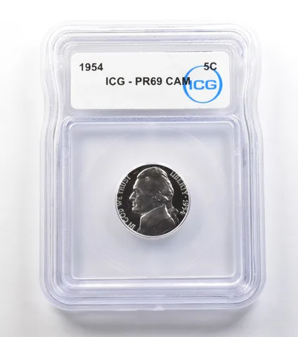 1954 Jefferson Nickel PR69 CAM ICG *0892