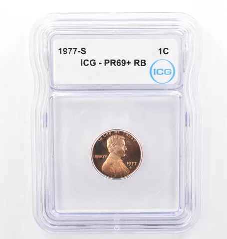 1977-S Lincoln Memorial Cent PR69+ RB ICG Beautiful Tone a7735