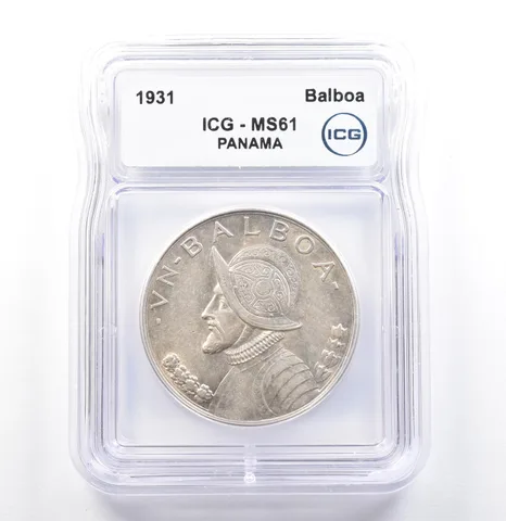 1931 Panama Balboa MS61 ICG *9866