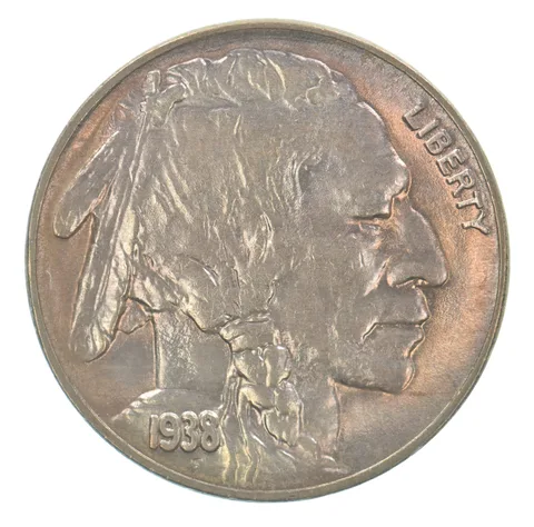1938-D Indian Head Buffalo Nickel Beautiful Tone *4155