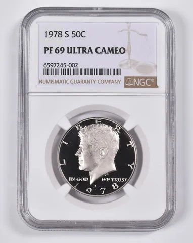 1978-S Kennedy Half Dollar PF69 UCam NGC Brown Lbl
