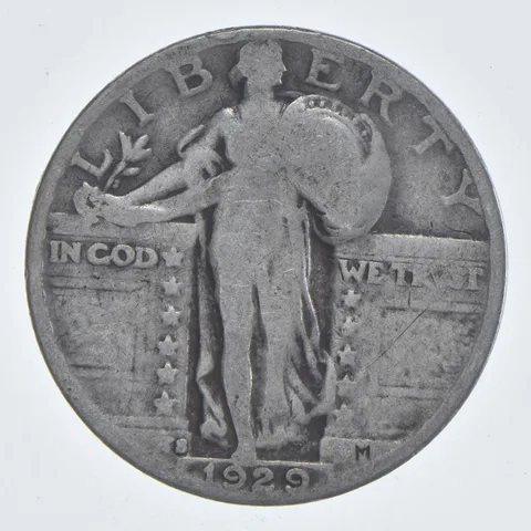 1929-S Standing Liberty Quarter Estate Coin Collection *856
