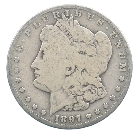 Early - 1897-S Morgan Silver Dollar - 90% US Coin *945