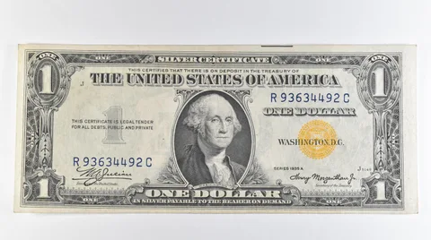 1935 A $1 Silver Certificate Yellow Seal North Africa *6724