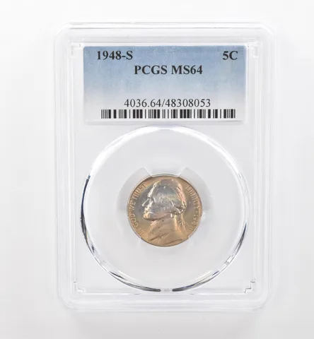 1948-S Jefferson Nickel MS64 PCGS Beautiful Tone *1779