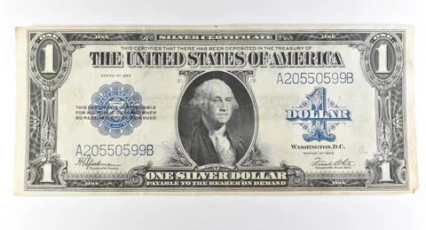1923 $1 Silver Certificate Large Note Blue Seal *2985